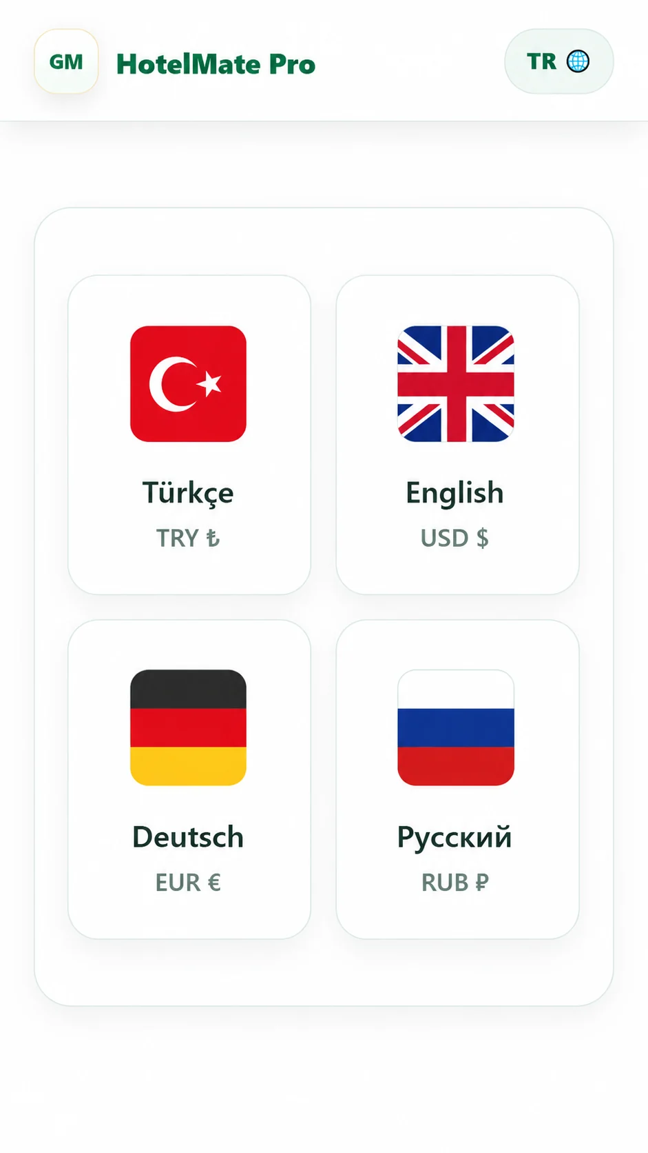 Dil seçimi